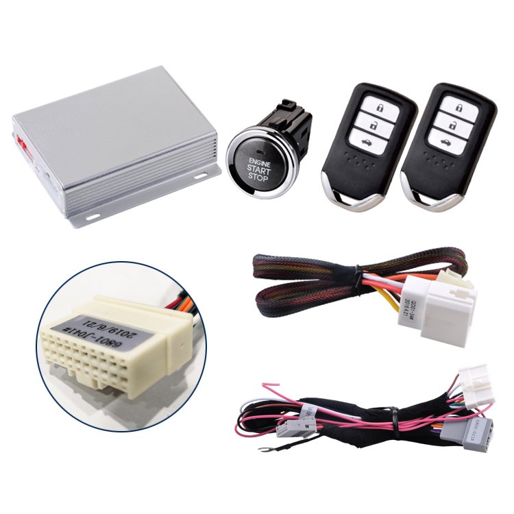 High-Selling Plug-and-Play Bluetooth Push-to-Start Anti-Theft Alarm System With PKE Keyless Entry for Honda Jazz